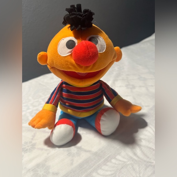 Fisher-Price Other - 12’’ Sesame Street Ernie Plush Toy with Striped Shirt
